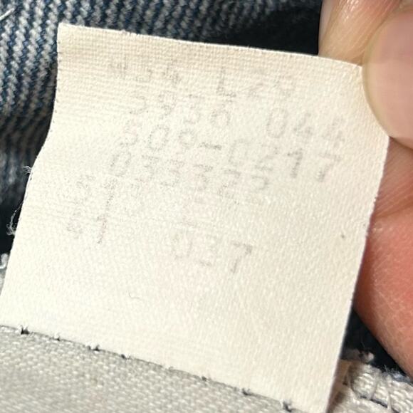 Vintage Levi’s 509 2017 Orange Tab Straight Leg Denim Blue Jeans Size 34X29 - Picture 9 of 9